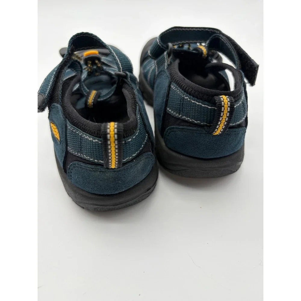 Keen Newport H2 Kids Waterproof Sandals Navy Blue Yellow Size 4 US 37 EU